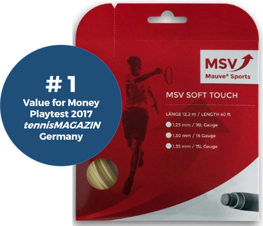 MSV Soft Touch Tennis String 12m 1,35mm natural